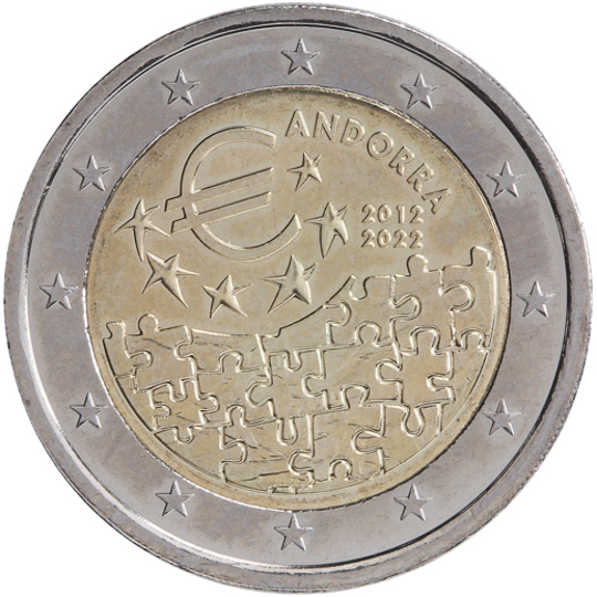 10° anniv. accordo monetario tra Andorra e UE - Andorra 2022