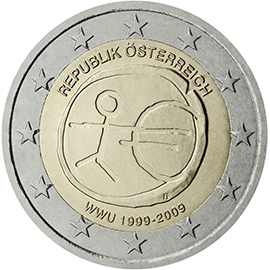 10° anniv. Unione Economica e Monetaria - Austria 2009