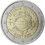 10 anni di banconote e monete in euro