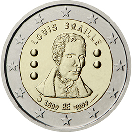 200° anniv. nascita Louis Braille - Belgio 2009