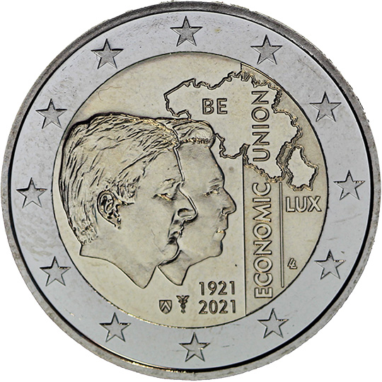 100° anniv. Unione economica belgo-lussemburghese - Belgio 2021