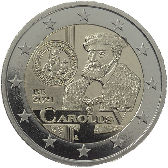 500° anniv. ordinanza monetaria di Carlo V - Belgio 2021