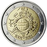 10 anni di banconote e monete in euro