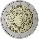 10 anni di banconote e monete in euro