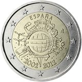 10 anni di banconote e monete in euro
