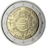 10 anni di banconote e monete in euro