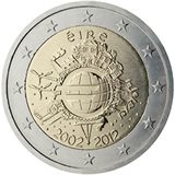 10 anni di banconote e monete in euro
