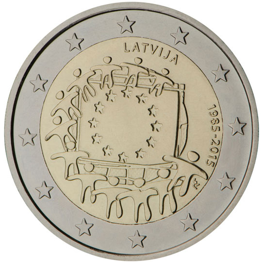 30° anniv. bandiera europea - Lettonia 2015