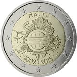 10 anni di banconote e monete in euro