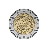 2 euro Portogallo 2026, 100° anniv. Rotary in Portogallo