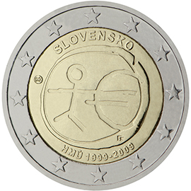 10° anniv. Unione Economica e Monetaria - Slovacchia 2009