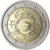 10 anni di banconote e monete in euro