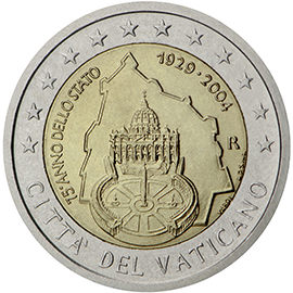 75° anniv. Istituzione dello Stato del Vaticano 1929-2004 - Vaticano 2004